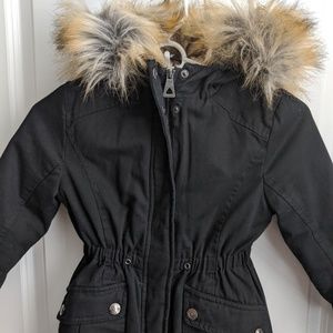 Precious Black Winter Coat Girls 5-6